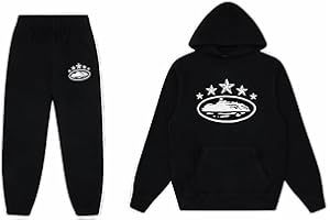 Lyoveu Giacca da tuta Corteiz Tuta ampia con cappuccio