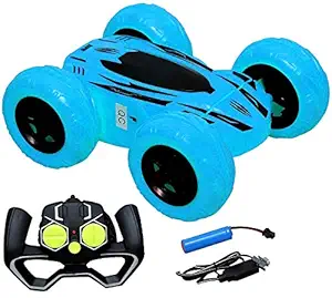 SUPER TOY 2.4GHz 360 Flip Drift RC Stunt Car with Rechargeable Battery- Multicolor