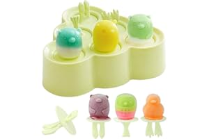 BLUELVES Moule à Glace, Moulle Esquimaux Silicone, Mini Moule a Glace, Glaces à L'eau, Ice Pop Mold Popsicle Sorbet DIY Réutilisable, Moulle Magnum pour DIY Sorbet Yaourts