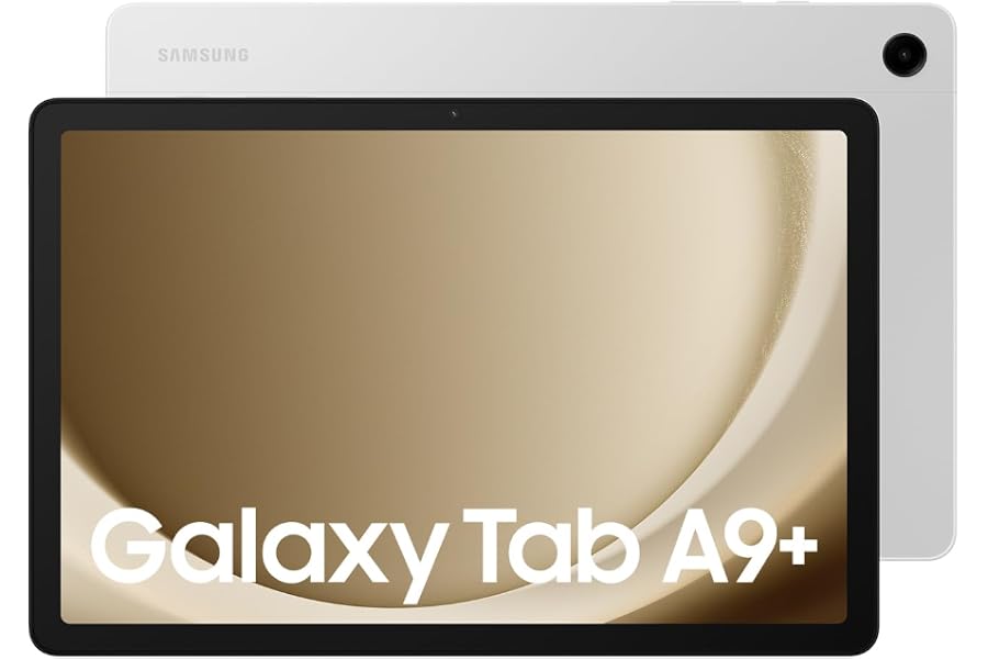 Samsung Galaxy Tab A9+ Android Tablet, 11" Large Display, 8GB RAM, 128GB Storage, Silver (UAE Version)