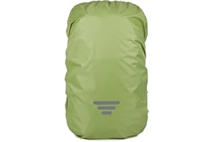 MOPZIJA housse pluie sac a dos,Housse de Pluie pour Sac à Dos avec Bandes réfléchissantes, Housse de Pluie imperméable pour Sac à Dos, Sac d'école pour la randonnée, Le Camping, Le vélo（45L）