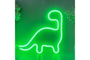 YUEYYNS Dinosaure Néon LED Neon Light Signs Néon Lampe Dinosaure USB/à Piles Lumière de Nuit Néon LED Colorées Lampe Néon Murale Décoration pour Maison Bar Mariage Noël Fête