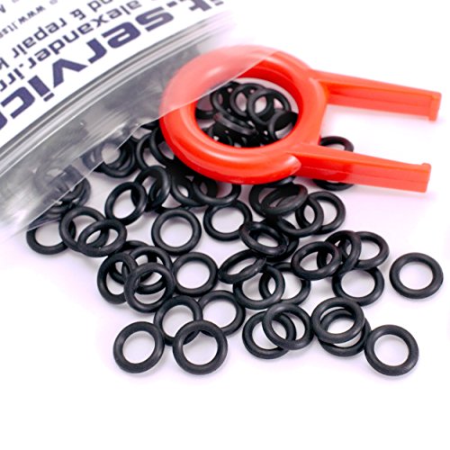 120 Noise Dampener O-Ring, schwarz, HARD (Shore 70A) + Keycap Puller / Remover für Cherry MX, Corsair MX, Kailh MX und weitere mechanische Keyboards / Tastaturen - 2