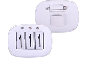 Equipride Bling Leather Bridle Number Holders Crystals for Dressage Showing Comps SET OF 2 (White)