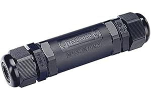 SLV pudełko łączeniowe IP68, 3-biegunowe PA66 GF czarne