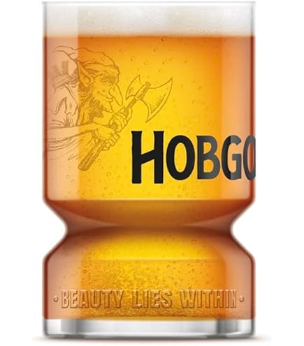 Bicchiere Da Birra Roxley Hobgoblin Lager – Pinta In Vetro Con Logo, Idea Regalo Per Appassionati