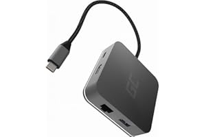 ‎GREEN CELL Adapter Dockstation GC USB-C HUB 6 w 1 – 3x USB 3.0, HDMI 4K, Ethernet, USB-C z Power Delivery 87W, kompatybilny z MacBook Pro 13/15, Dell XPS 13/15 oraz Samsung DeX.