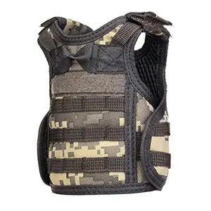 Mini MOLLE Vest Style Beer Sleeve Bottle Stubby Holder ACU Digital Camo