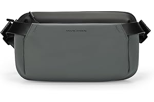 MS Mark Ryden - Bolso bandolera ligero con cremallera YKK y cierre magnético para hombres y mujeres, verde oscuro, 29 cm x 16 cm x 6 cm, Light