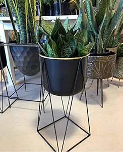 S.F. Decor Presents Flower Metal Planter Iron Stand || Set of 3 || Size: Large-27 INCH, Medium-21 INCH, Small:15 INCH ||