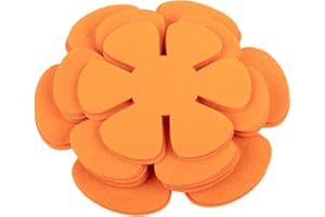 Daaxing Lot de 12 protections pour poêles, 20/25/30,5 cm, 3 tailles différentes, protections en feutre, empilables pour poêles (orange)