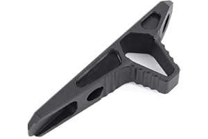 SBGJMY Tactical Aluminium Angled Hand Stop Rifle Airsoft Grip Foregrip para M-lok KeyMod Handguard System (BK)