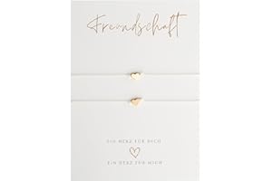 ‎BRIEFZAUBER Briefzauber Freundschafts-Armbänder (Set: 2 Stk.) | schlichte & minimal Makramee-Armbänder | Freundschaftsarmband