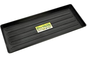 GARLAND 3XValue Growbag Tray Black Garden Plant Tray 100cm x 40cm x 4cm