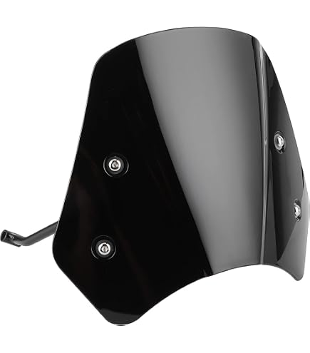 Pare-brise Moto Aprilia RS 50/125/250 (1999-2005) - Déflecteur Noir Transparent ABS - Protection Vent Et Insectes