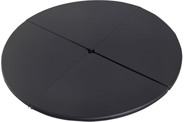 HOMCOM Tapis de pole dance pliable - pole dance mat - tapis de protection Ø 150 cm épaisseur 5 cm - revêtement plastique