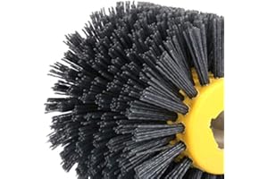 TOKENHIGH Nylonbürste, Drahtziehrad Pinsel Polieren Polierscheibe Körnung,80-240 Körnung- Nylonbürste Schleifbürste für Satiniermaschine (80#)