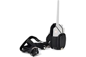 HYS Sacoche multifonction pour radio bidirectionnelle, bandoulière réglable, compatible avec Motorola Kenwood, Midland Icom, Yaesu Baofeng UV-5R, talkie-walkie moderne, noir et bleu, bleu, bleue