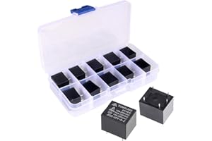 GUUZI 10 Piezas Relé de Potencia SPDT Tipo PCB DC 24 V Bobina 5 Pines Mini Relé de Bobina de Potencia JQC-3F