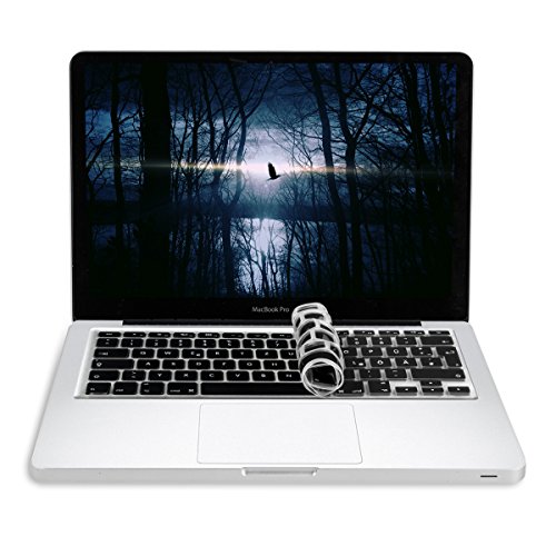 kwmobile Tastaturschutz Apple MacBook Pro 13″ 15″ (ohne Retina) / iMac Keyboard – QWERTZ Silikon Laptop Tastaturfolie – Notebook Tastaturschutzfolie Schwarz - 2