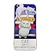 Produktbild Rovy Store Squishy 3D Animal Tiere Cat Katze iPhone 5s Case Hülle handyhülle, Cute Stress Silicone [2017] Fun Case for iPhone 5s/iPhone 5/iPhone SE (Color-F)