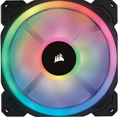 Corsair LL120 RGB Ventilador de PC  120 mm  Doble Halo RGB LED PWM  Paquete Soltero