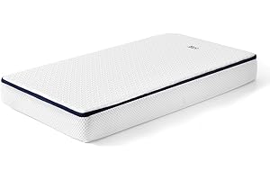 KUO Baby - Matelas Bébé Eve | Matelas Berceau avec Âme HR Profilée | Soutien Ergonomique | Housse Lavable | Mousse Aquapur Respirante | Certifié Oeko-Tex Standard 100 | 115 x 55 cm