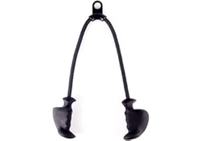 LARA STAR Ergonomiczna linka tricepsowa, wygodny uchwyt, antypoślizgowa, zmniejszająca nacisk na nadgarstek i otarcia skóry, łatwa do czyszczenia, maszyna do ciągnięcia na siłownię