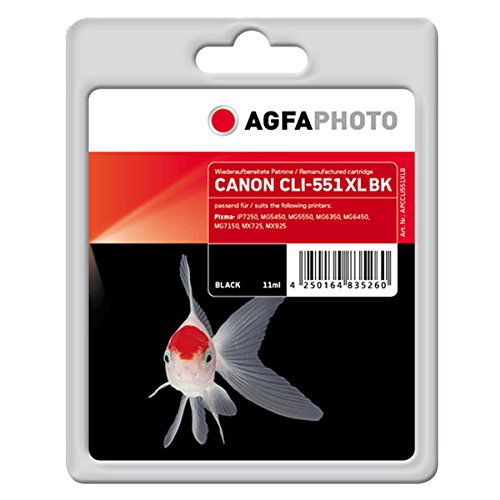 AgfaPhoto APCCLI551XLB Cartouche d encre pour Canon CLI-551 XL BK Noir