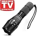 Produktbild Tactical Taschenlampe, wowlite 1600 LM CREE XML T6 LED Ultra Hell – taclight AS SEEN ON TV mit 5 Leuchtmodi und einstellbarer Fokus für Notfälle Camping Wandern (2 Stück), schwarz
