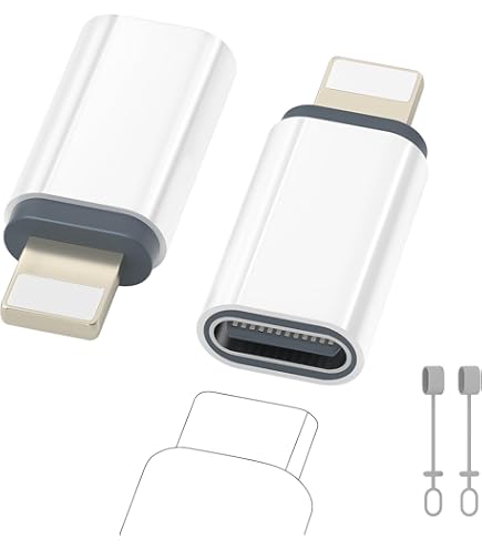 Adaptateur Light-ning Vers USB C Lot De 2,Recharge Rapide