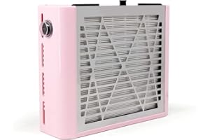 I.B.N Aspirateur Ongles pour Manucure, Aspirateur Table Ongle Puissant, Aspirateur Poussiere Ongle Professionnel Manucure, Rose