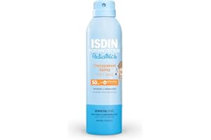 ISDIN Fotoprotector Pediatrics Transparent Spray Wet Skin SPF 50 (250ml) | Protezione Solare Spray per il Corpo per Bambini | Leggero e a Rapido Assorbimento