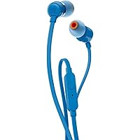 JBL Tune 110 – In-Ear Kopfhörer mit verwicklungsfreiem Flachbandkabel und Mikrofon in Blau – Für grenzenlosen…