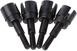 JAGETRADE 4pcs RC HSP 02033 Wheel Axle for HSP 1:10 On-Road Car Buggy Truck Replacements