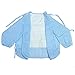 KINGSO Baby Long Sleeve Apron Overall Food Catcher Bib Waterproof,blue