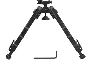 JSLEID Bipiede Tattico Portatile Leggero, V9 Bipiede, Bipiede Picatinny Mount, da 6,69 A 8,26 Pollici, Bipiede per Fucile Regolabile,Bipiede Inclinabile a Sgancio Rapido, per la Caccia