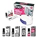 Rokit Professional Polish Kit Including Cuticle Oil & Cleansing Pads & 2 x 5ml Nail Gel Mochachino & Purple Couture