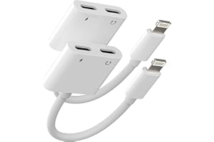 iPhone dubbelkontakt Lightning Jack hörlursadapter (2-i-1) 2-pack aux till snabbladdare splitter Apple MFI ljud-laddningskabel strömförsörjning snabbladdare tillbehör för 14 13 12 11 Pro Max 8 7 Plus