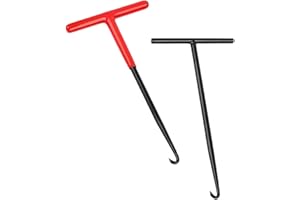 QTTRPCU 2 Stück 16 x 8 cm Auspuff Federhaken, Federspanner Motorrad, T Haken Federzieher für Roller Fahrrad Moped