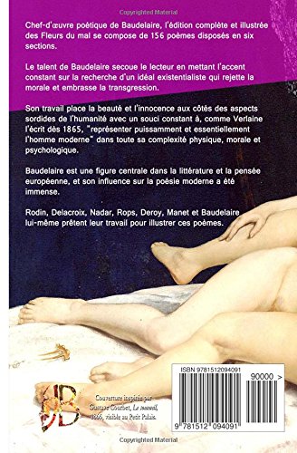 Book's Cover of Les fleurs du mal: Illustré par Rodin