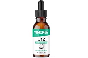 VIMERGY Flytande Vitamin B12, Resestorlek, 30 ml, Vegansk | Snabbabsorberande droppformel, formulerad utan tillsatt socker. I