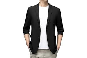 ZYPAINIY Blazer Casual para Hombre, Ligero, Elegante, Casual, de manga larga, para verano, Chaqueta Deportiva de Verano, Chaquetas para Hombre, Chaqueta Impermeable para Hombre