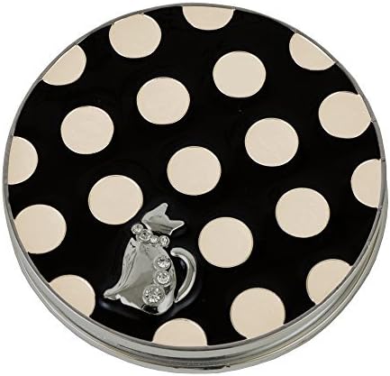 Gentie Cat Compact Mirror Dot pattern G-4424BK