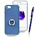 Produktbild iPhone 7 Hülle, Yokata PC Hart Case Gefrostet Plastik mit Ring Fingerhalterung Kickstand Holder Support Schale Dünn Case Schutzhülle Protective Cover + 1 x Kapazitive Feder