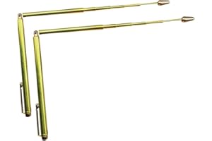 Anwangda 2pcs/set Dowsing Rods Brass Ghost Detector Water Measuring Instruments Tools Look for The Vein, Water, Geopathic Stress Lines, Buried Items(Golden)