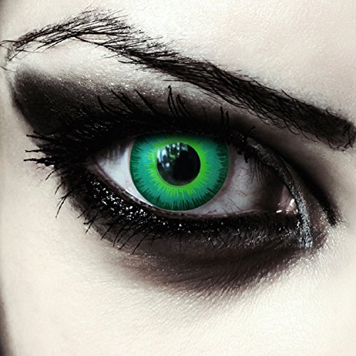Lentillas de color verde para Cosplay Halloween duende disfraces...