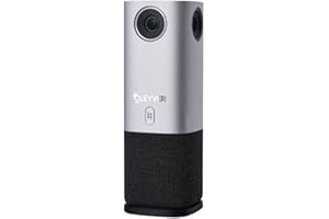 Cleyver ODHCAM 360°, Webcam à 360°, Visioconférence, 6 Modes de Présentation, Repérage de Voix, Cadrage Automatique, Capteur CMOS 5 Mpx Full HD, Microphones Omnidirectionnels, Speaker HD 3W, Plug&Play