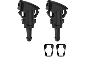 LOKXMVE 2 Pack Car Front Windshield Washer Nozzles, 986302K100 Windscreen Washer Jets, Wiper Nozzle Washer Sprayer Jet Sprinkler Compatible with Kia Sportage, Hyundai I30, I20, Tucson, Venga, Soul 2008-2011