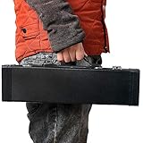 QKP Portable Gig Bag Box Leather For Western Concert Flute With Buckle Foam Cotton Padded